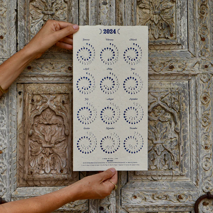 Many Moons 2024 Calendar Plantable Moonlight